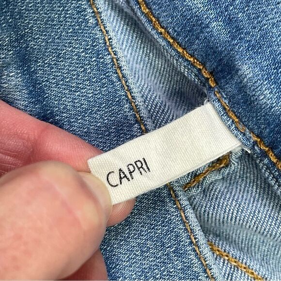 Rag & Bone Capri Jeans Women’s 26 Blue Skinny Low Rise Medium Wash Denim Stretch - Picture 6 of 14